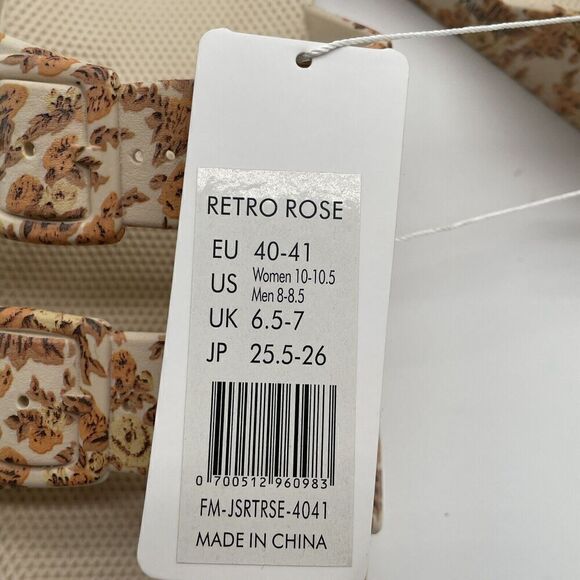 Freedom Moses X Jonathan Simkhai Unisex Retro Rose Sandals Women’s 10 Men’s 8 - Picture 10 of 15